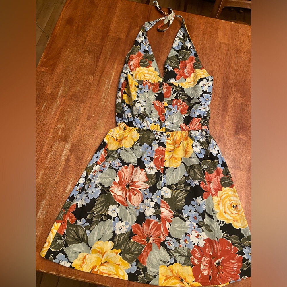Floral Halter Dress - Picture 2 of 3